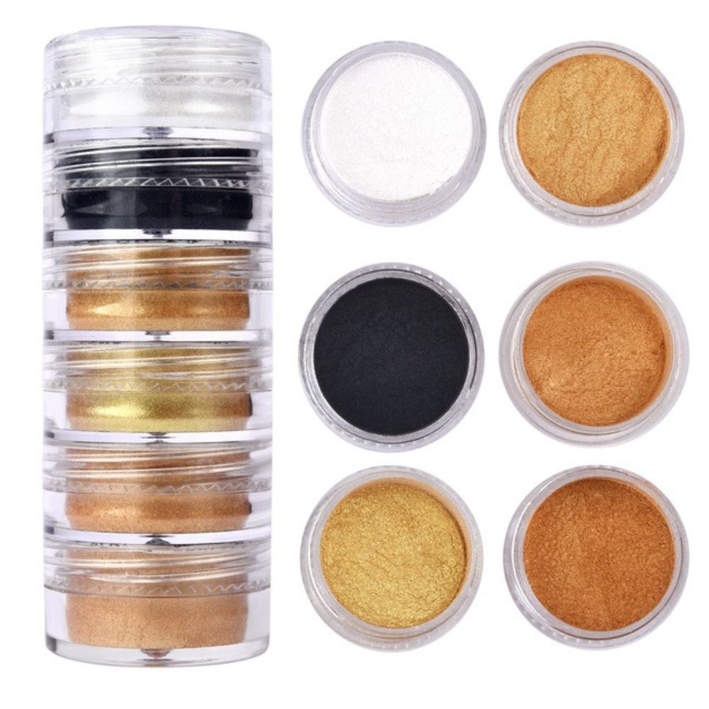 Resin Pigment Set - 6 Couleurs/Ensemble Poudre de Mica Scintillante