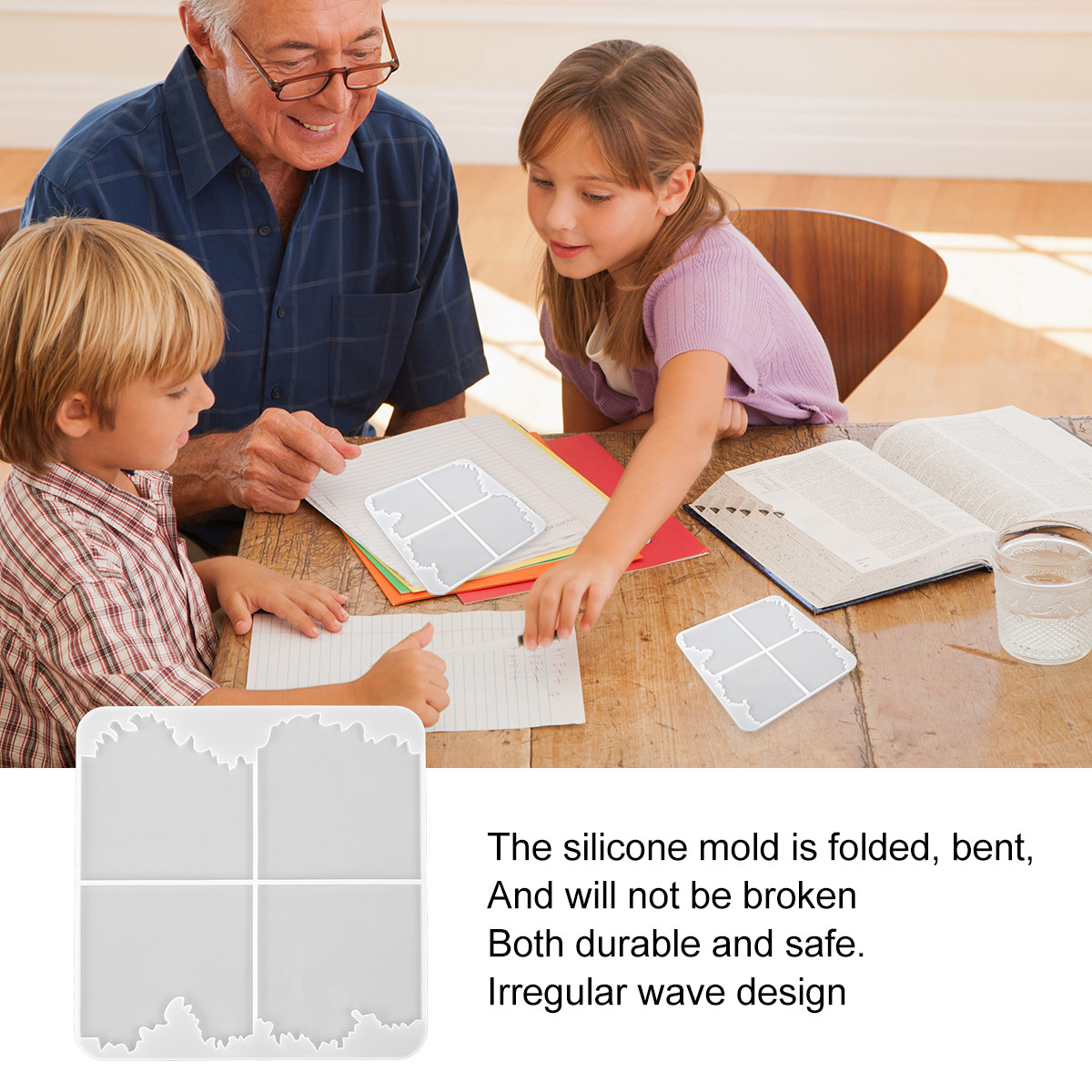 Moule en résine de silicone, m - Resin Ocean Wave Mold avis et prix