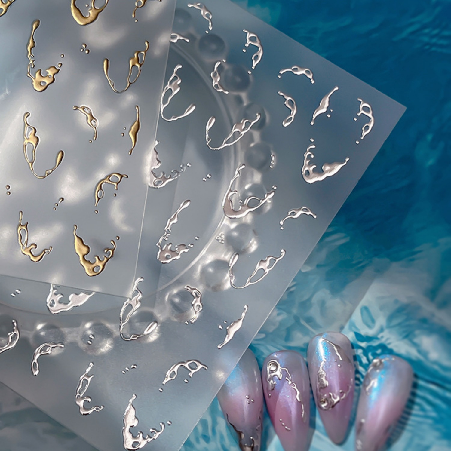 Autocollant 5D pour Nail Art E - Gold Foil Flakes avis et prix