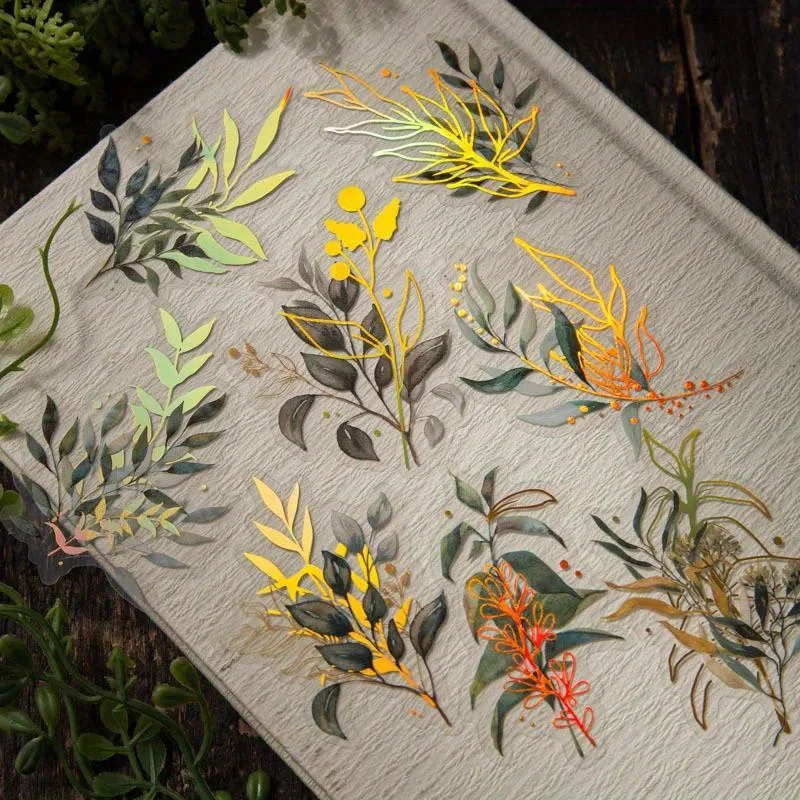 Autocollants floraux vintage,  - Gold Foil Flakes avis et prix