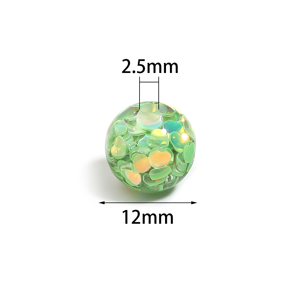 10 pièces de perles rondes en  - Resin Craft Material avis et prix
