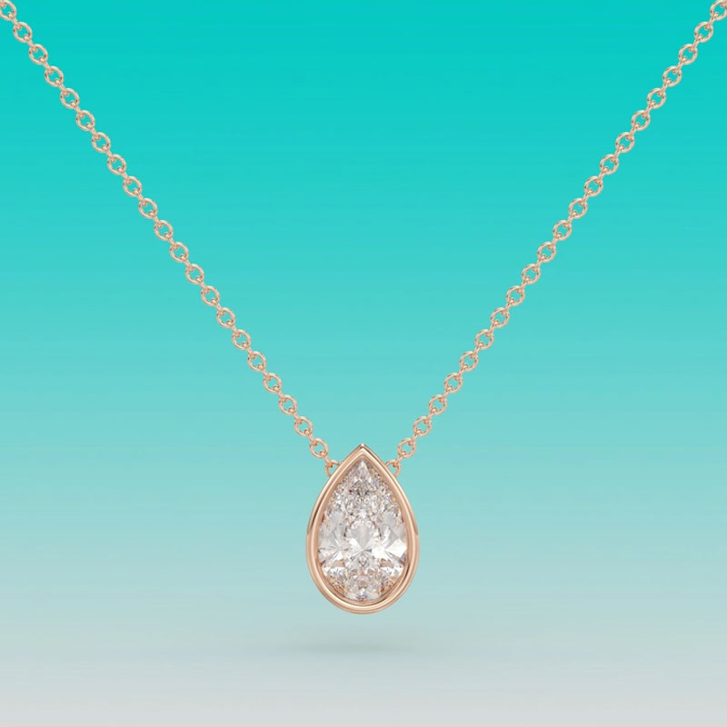 Collier pendentif solitaire en - Bezels Set Pendant avis et prix